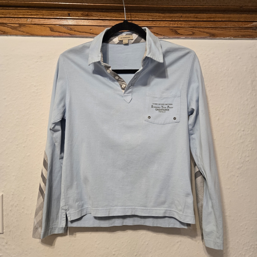 Burberry Long Sleeve Polo Shirt